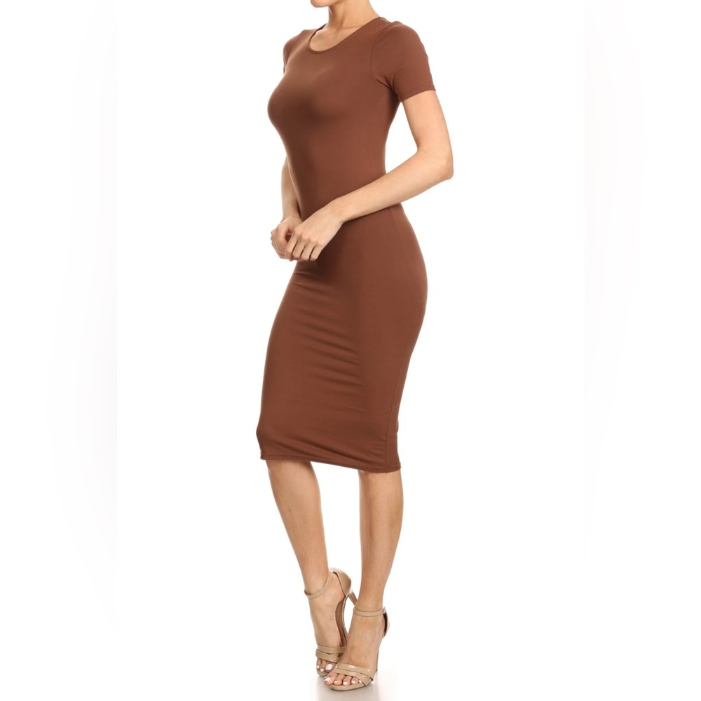 Caramel Bodycon Dress